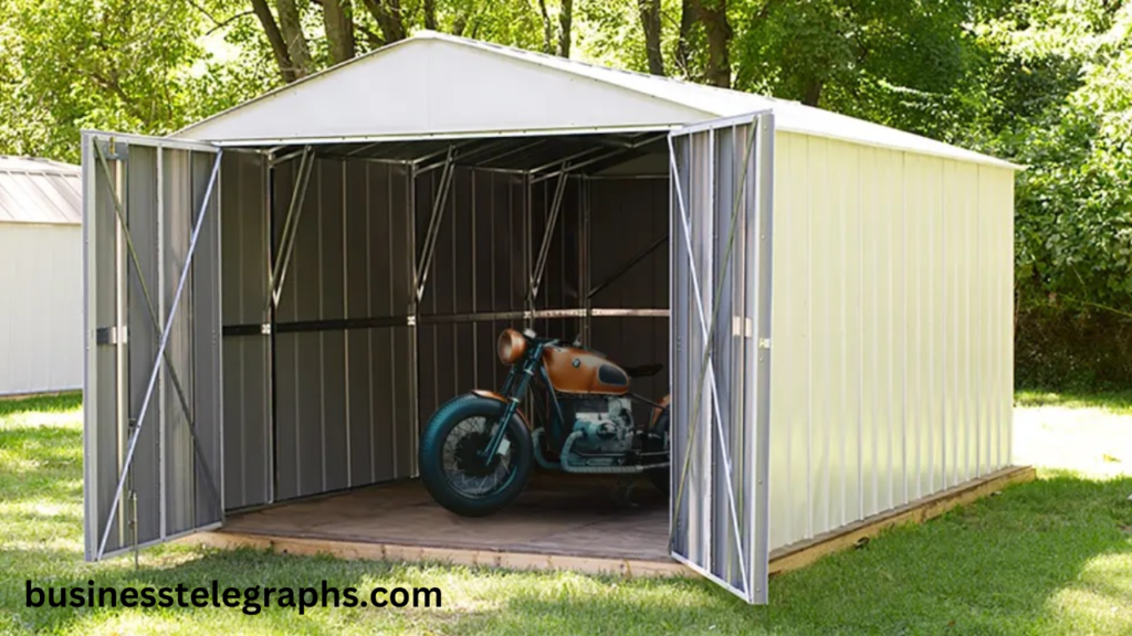 motorcycle storage shed